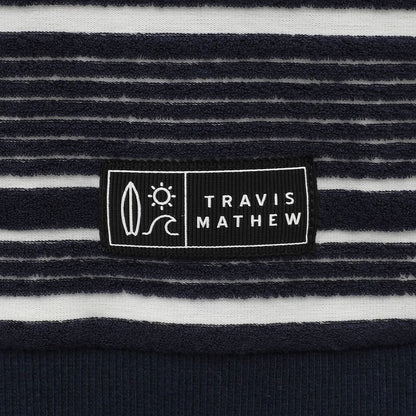 【Travis Mathew】トラヴィスマシュー パイルボーダー 半袖モックネック 7AL015