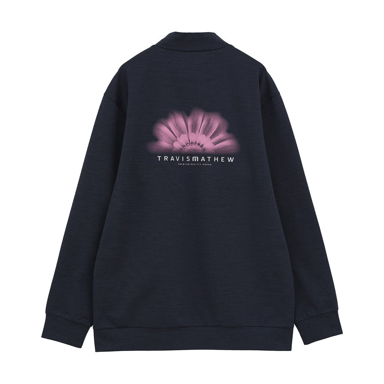 【Travis Mathew】トラヴィスマシュー　バックプリント 長袖 モックネック(MENS)　7AM029