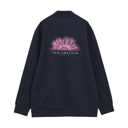 【Travis Mathew】トラヴィスマシュー　バックプリント 長袖 モックネック(MENS)　7AM029