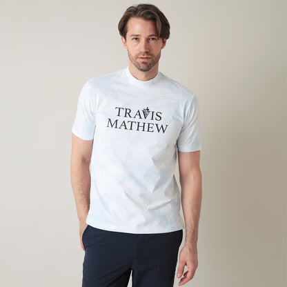 【Travis Mathew】トラヴィスマシュー　フラワー柄 半袖 モックネック(MENS)　7AM012
