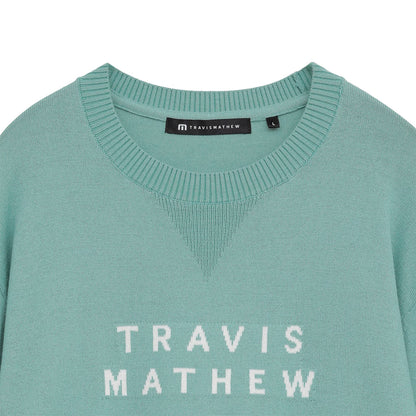 【Travis Mathew】トラヴィスマシュー　ウール混 クルーネック ロゴセーター(MENS) 【石川遼プロ着用】　7AM044