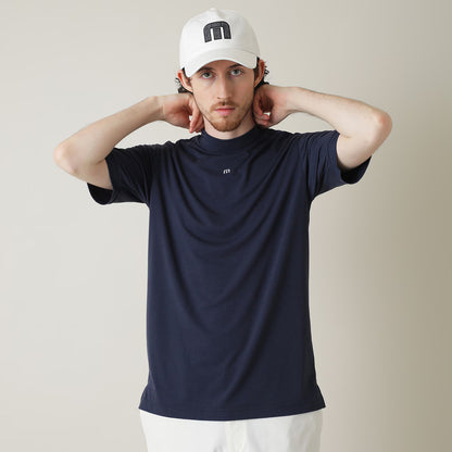 【Travis Mathew】トラヴィスマシュー ソフトタッチ ロゴプリント 半袖モックネック 7AL014
