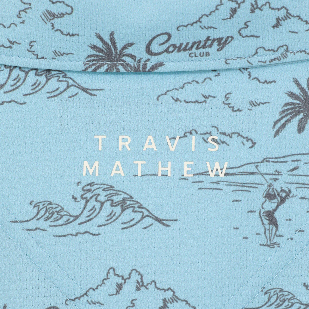 【Travis Mathew】トラヴィスマシュー メッシュ素材半袖総柄プリントポロ(MENS)　【石川遼プロ着用】7AN032