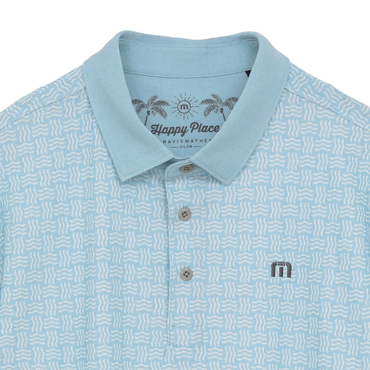 【Travis Mathew】トラヴィスマシュー　ラッセル編み半袖プリントポロ(MENS)　7AN031