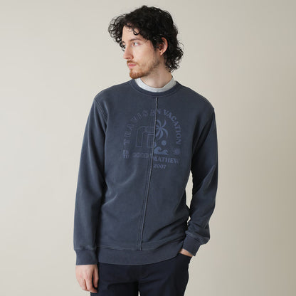 【Travis Mathew】トラヴィスマシュー 製品染め クルーネック スウェット 7AL005