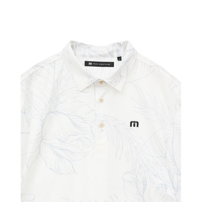 7AK015 24FW Travis Mathew　トラヴィスマシュー　メンズゴルフウェア　ポロ　メンズ ラインアートプリント 半袖ポロ　ゴルフ用品,メンズウェア,ゴルフウェア,Travis Mathew,トラヴィスマシュー,正規品,人気ブランド,ポロシャツ,半袖,2024年モデル,秋冬