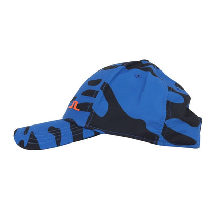 【J.LINDEBERG】ジェイ・リンドバーグ　帽子　Jim Print キャップ　ブルー　073-51334-099