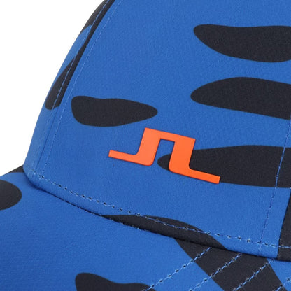 【J.LINDEBERG】ジェイ・リンドバーグ　帽子　Jim Print キャップ　ブルー　073-51334-099