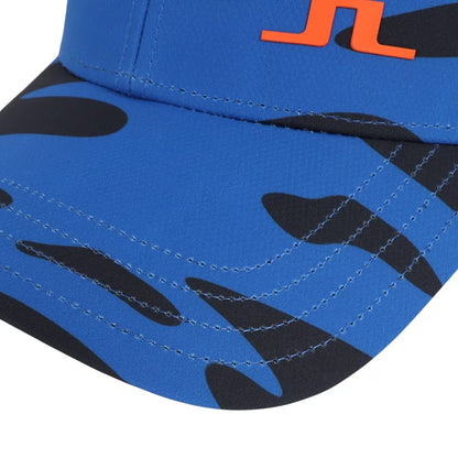 【J.LINDEBERG】ジェイ・リンドバーグ　帽子　Jim Print キャップ　ブルー　073-51334-099