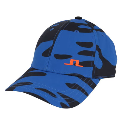 【J.LINDEBERG】ジェイ・リンドバーグ　帽子　Jim Print キャップ　ブルー　073-51334-099
