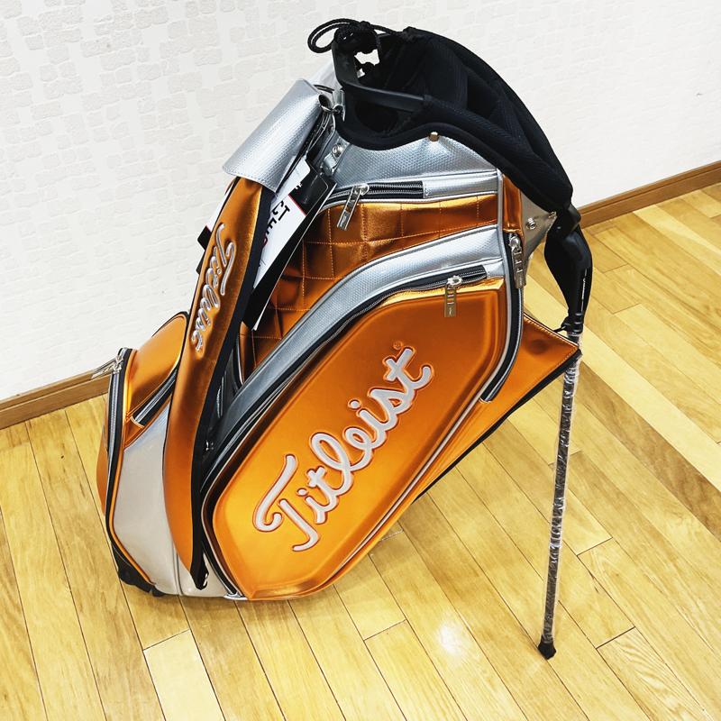 Titleist キャディバッグ ブラック/シルバー/オレンジ