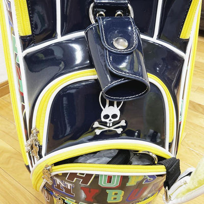 ｷｬﾃﾞｨﾊﾞｯｸﾞ【Psycho Bunny】サイコバニー　キャディバッグ　PBMG4SC1　24SS　9.0型　ﾈｲﾋﾞｰ　ゴルフ用品,キャディバッグ,ゴルフバッグ,ゴルフグッズ,キャディバック,Psycho Bunny,サイコバニー,ブラック