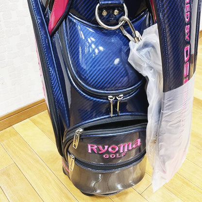 ｷｬﾃﾞｨﾊﾞｯｸﾞ【RYOMA GOLF】リョーマゴルフ　RYOMA エナメル　ﾈｲﾋﾞｰ　ゴルフ用品,キャディバッグ,ゴルフバッグ,ゴルフグッズ,キャディバック,ryoma golf,リョーマゴルフ,ネイビー