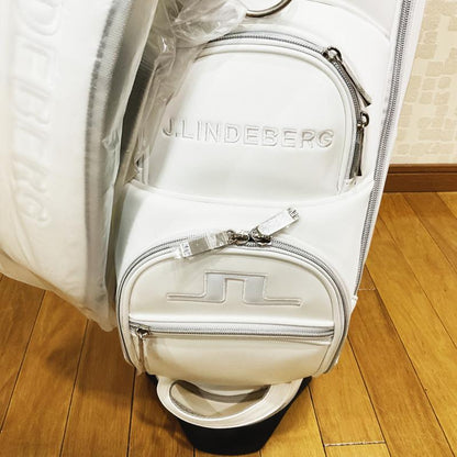 ｷｬﾃﾞｨﾊﾞｯｸﾞ　083-14301　21SS　004 ﾎﾜｲﾄ　ゴルフ用品,ゴルフバッグ,キャディバッグ,キャディバック,Jリンドバーグ,ジェイリンドバーグ,JLINDEBERG,ホワイト,スタンドバッグ