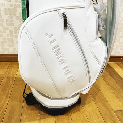 ｷｬﾃﾞｨﾊﾞｯｸﾞ　083-14301　21SS　004 ﾎﾜｲﾄ　ゴルフ用品,ゴルフバッグ,キャディバッグ,キャディバック,Jリンドバーグ,ジェイリンドバーグ,JLINDEBERG,ホワイト,スタンドバッグ