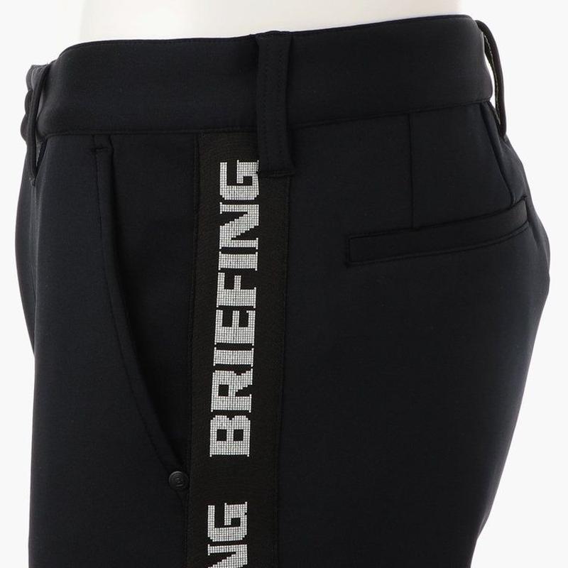 ﾒﾝｽﾞｳｪｱ　BRG231M51 SIDE LOGO LINE PA　ゴルフ用品,メンズウェア,ゴルフウェア,ブリーフィング,briefing,正規品,人気ブランド,パンツ,ズボン,サイドロゴ,ラインパンツ,ブラック