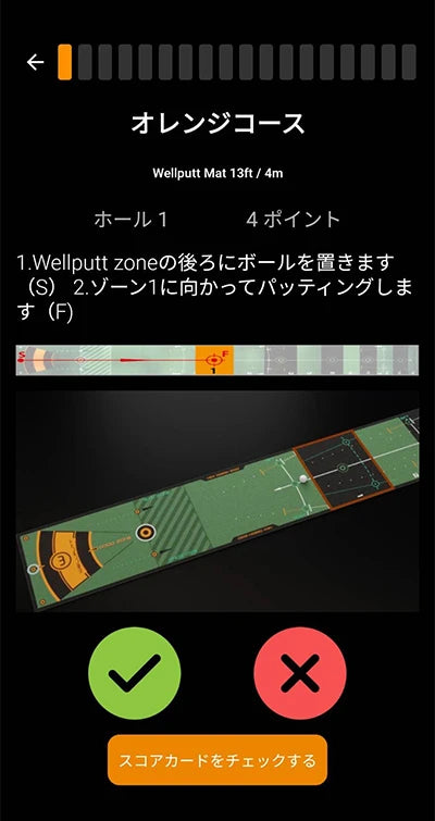 【WELL PUTT】WELL PUTT Mat 3m Green　ウェルパット マット　３メートル　グリーン　パターマット