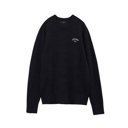 Callaway メンズウェア　ミニブークレジャガード クルーネックニット セーター　C213118100　グレー　ネイビー　M,LL　ゴルフ用品,メンズウェア,ゴルフウェア,セーター,ブークレ素材,ジャカード,長袖,キャロウェイ,春夏,2023モデル