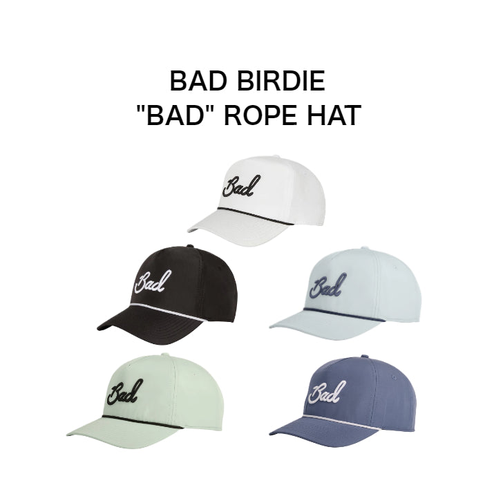 【BAD BIRDIE】バッドバーディー　日本未発売  "BAD" ROPEHAT　『BAD』ロープハット