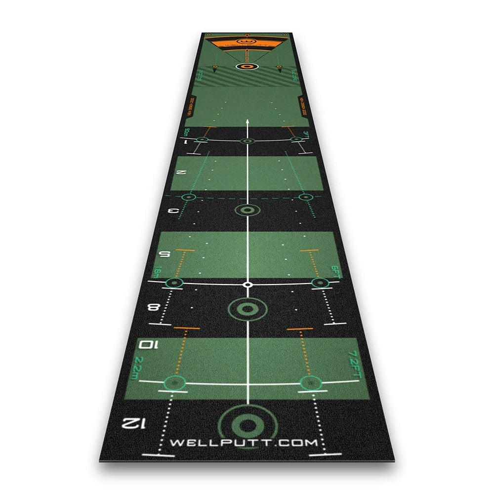 [WELL PUTT] WELL PUTT Mat 3m Green Well Putt Mat 3m Green Putter Mat