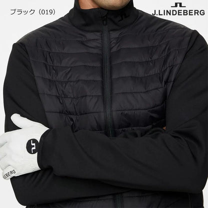 ﾒﾝｽﾞｳｪｱ　071-52011 ﾌﾞﾙｿﾞﾝ　ゴルフ用品,メンズウェア,ゴルフウェア,J.LINDERBERG,ジェイ・リンドバーグ,アウター,ジャケット,キルトジャケット,秋冬,フロントジッパー,ポケット,撥水性,伸縮性,ストレッチ,速乾性,保温性