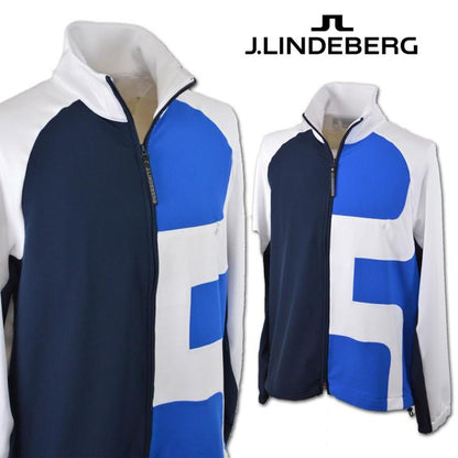 ﾒﾝｽﾞｳｪｱ　071-58315 23SS　J.LINDEBERG　ジェイ・リンドバーグ　メンズゴルフウェア　ブルゾン　ホワイト　ゴルフ用品,メンズウェア,ゴルフウェア,J.LINDERBERG,ジェイ・リンドバーグ,パーカー,ブルゾン,防寒,速乾,メンズ,ブラック×ホワイト,フード付き
