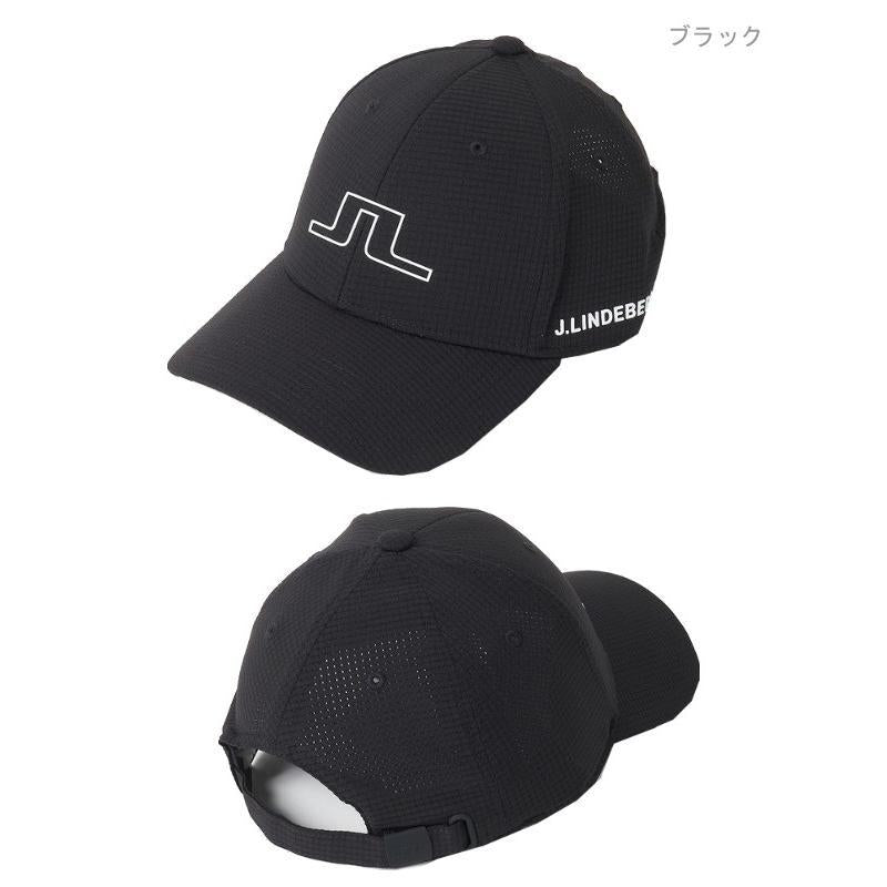 ｷｬｯﾌﾟ　073-52831 24FW　ゴルフ用品,メンズウェア,ゴルフウェア,J.LINDERBERG,ジェイ・リンドバーグ,メンズキャップ,キャップ,スナップバック,メッシュ,通気性,ブリッジマーク,ロゴ,金属アジャスター,調整可能,軽量,速乾性,エコテックス認定済,新作