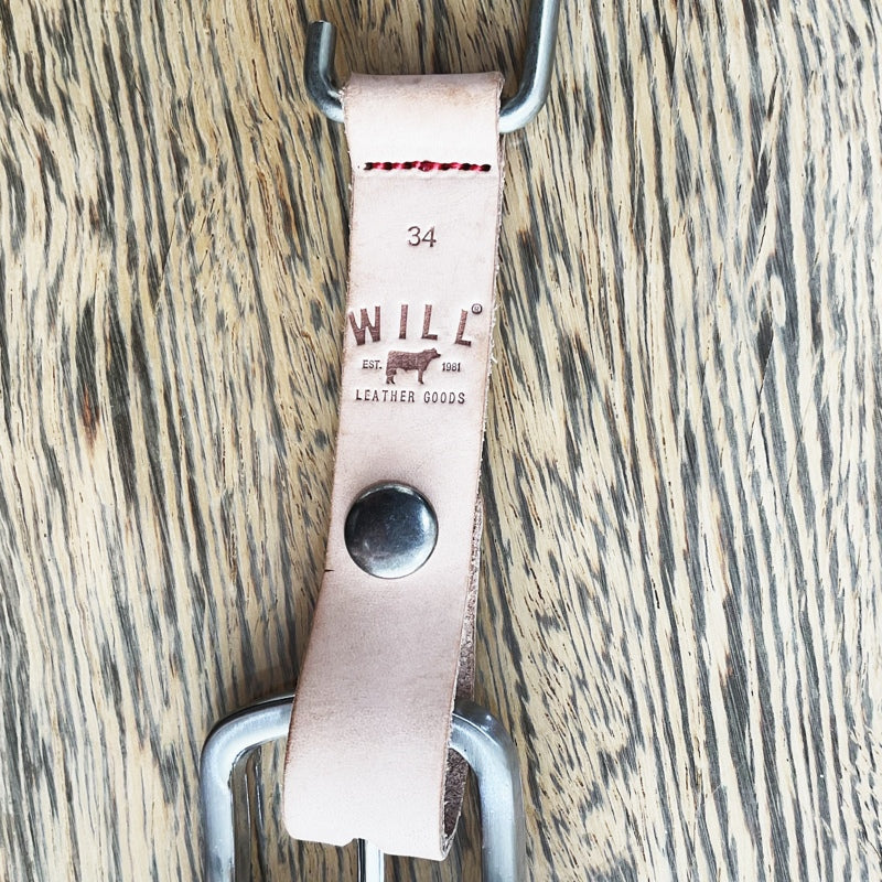 【WILL】LEATHER STRETCH BELT BROWN　ウィル レザーストレッチベルト  ブラウン【海外直輸入品　US仕様】