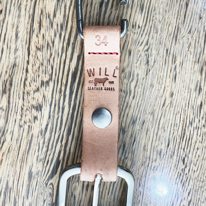 【WILL】LEATHER STRETCH BELT OLIVE/BROWN　ウィル レザーストレッチベルト  オリーブブラウン【海外直輸入品　US仕様】