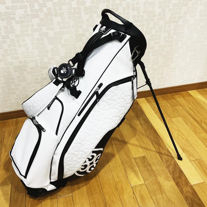 【G/FORE】Mens Transporter Ⅲ Golf Bag SNOW　ジーフォア　メンズ　トランスポーター３ ゴルフバッグ　スノー　スタンド付き　G4AS21A20／072412819　G/FORE,ジーフォア,ゴルフ用品,ゴルフバッグ,キャディバッグ,キャディバック,スタンド付き,軽量,５ポケット,口枠６,メンズ,ユニセックス,２WAY,サークルG