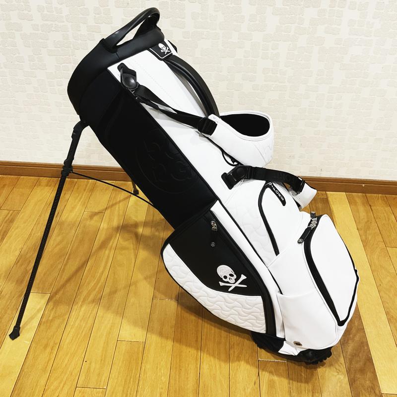 【G/FORE】Mens Transporter Ⅲ Golf Bag SNOW　ジーフォア　メンズ　トランスポーター３ ゴルフバッグ　スノー　スタンド付き　G4AS21A20／072412819　G/FORE,ジーフォア,ゴルフ用品,ゴルフバッグ,キャディバッグ,キャディバック,スタンド付き,軽量,５ポケット,口枠６,メンズ,ユニセックス,２WAY,サークルG