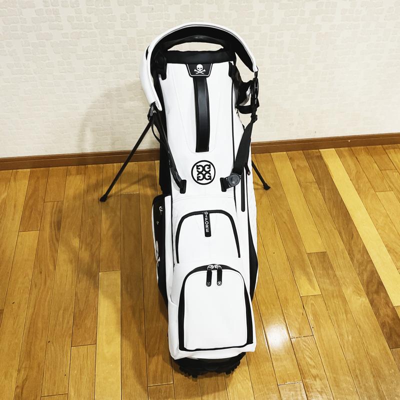 【G/FORE】Mens Transporter Ⅲ Golf Bag SNOW　ジーフォア　メンズ　トランスポーター３ ゴルフバッグ　スノー　スタンド付き　G4AS21A20／072412819　G/FORE,ジーフォア,ゴルフ用品,ゴルフバッグ,キャディバッグ,キャディバック,スタンド付き,軽量,５ポケット,口枠６,メンズ,ユニセックス,２WAY,サークルG 