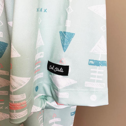 【BAD BIRDIE】POLO The CAPTAIN 　バッドバーディ　ポロシャツ  ザ・キャプテン　グリーン【海外直輸入品　限定商品】　BAD BIRDIE,バッドバーディ,ゴルフウェア,ポロシャツ,海外直輸入品,限定商品,USサイズ,メンズ