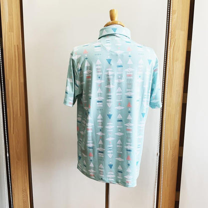 【BAD BIRDIE】POLO The CAPTAIN 　バッドバーディ　ポロシャツ  ザ・キャプテン　グリーン【海外直輸入品　限定商品】　BAD BIRDIE,バッドバーディ,ゴルフウェア,ポロシャツ,海外直輸入品,限定商品,USサイズ,メンズ