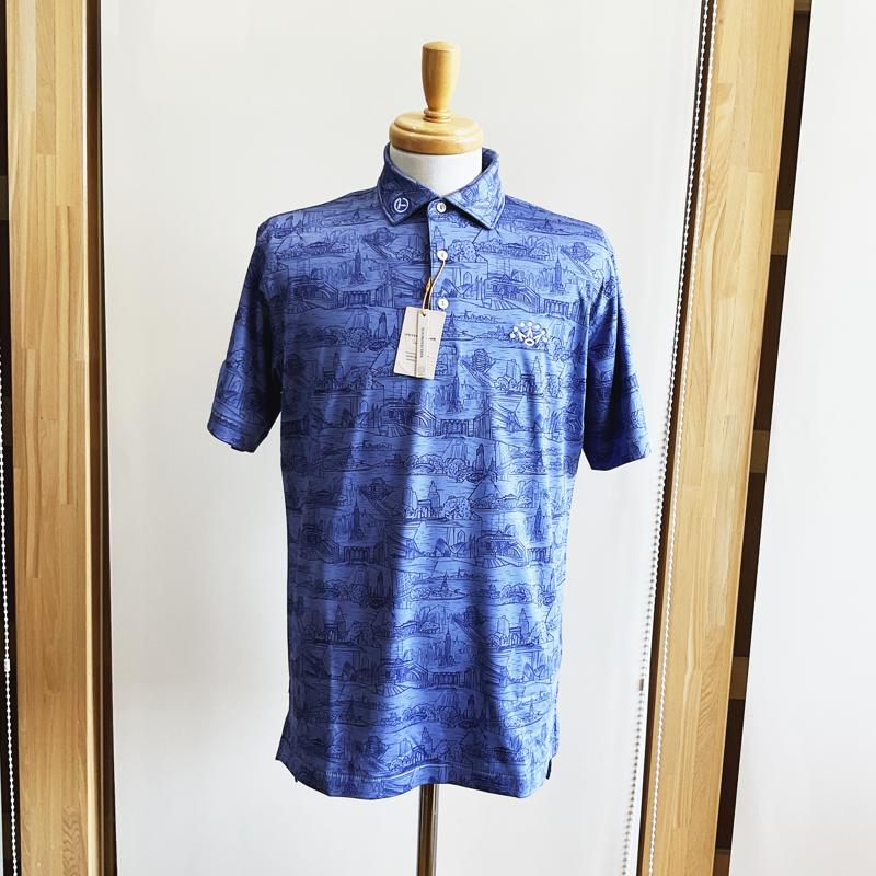 【Scotty Cameron】 MENS NY NY PERFORMANCE JRSY POLO　スコッティキャメロン　メンズ　ニューヨーク　ニューヨーカー　パフォーマンス　JRSY ポロ　【海外直輸入品】　Scotty Cameron,スコッティキャメロン,ゴルフウェア,メンズ,ポロシャツ,海外直輸入品,scottycameron,golfwear.サークルT,FINE MILLED PUTTERS, レアアイテム, 限定品