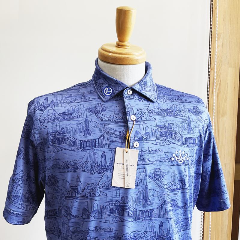 【Scotty Cameron】 MENS NY NY PERFORMANCE JRSY POLO　スコッティキャメロン　メンズ　ニューヨーク　ニューヨーカー　パフォーマンス　JRSY ポロ　【海外直輸入品】　Scotty Cameron,スコッティキャメロン,ゴルフウェア,メンズ,ポロシャツ,海外直輸入品,scottycameron,golfwear.サークルT,FINE MILLED PUTTERS, レアアイテム, 限定品
